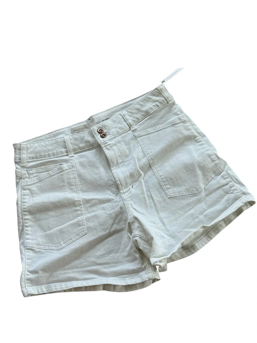 Anthropologie Pilcro The Wanderer White Shorts 32 NWT